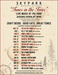 Tunes in the Trees 2018 Concert Series - Live Music in Lake Arrowhead - SkyPark at Santa's Village