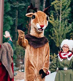 Comet the Reindeer - Northwoods Characters - SkyPark at Santa
